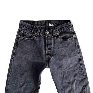 Vintage Levi’s 501 Straight Leg Mom Jeans Black USA 28